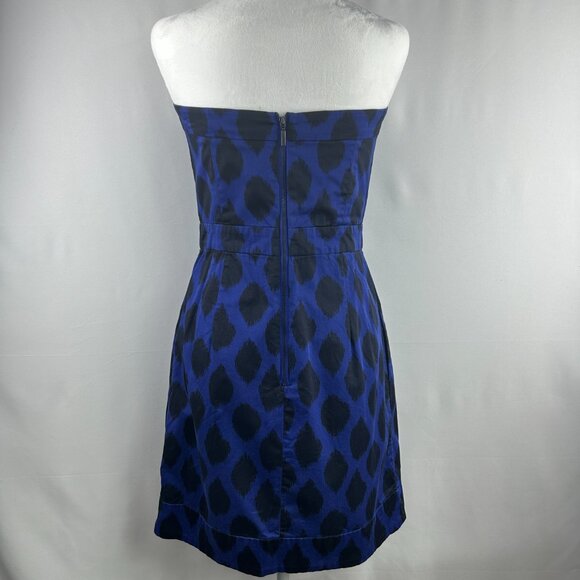 Jacob chic Blue & Black Strapless Mini Dress - Small 6 - Picture 4 of 9